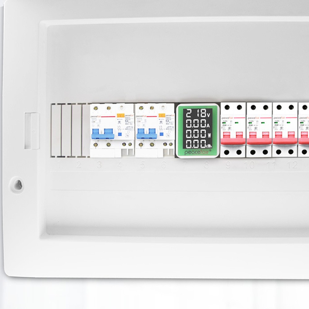 Din Rail Meter Electronic KWh Meter Wattmeter Multi Digital Amp7355