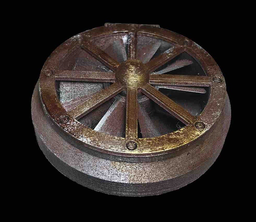 Large Ventilation Fan Terrain Painted 40k