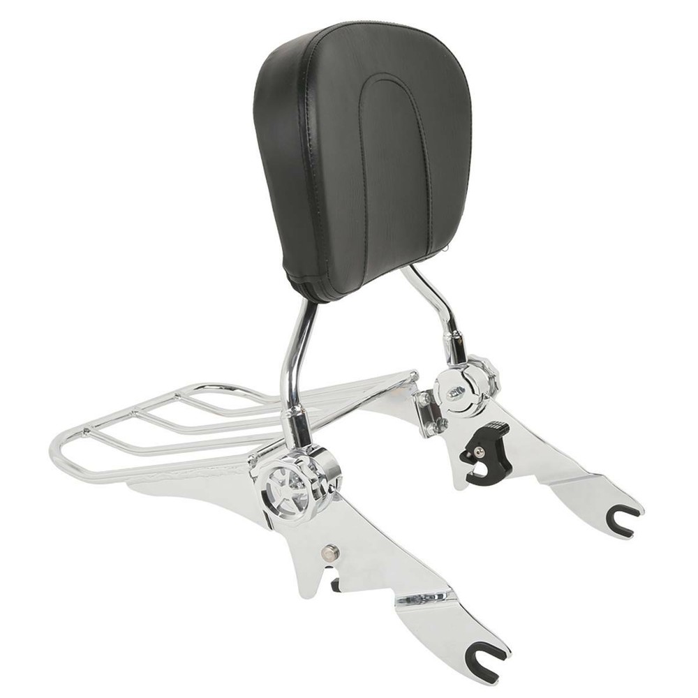 Sissy Bar Backrest Rack Docking Kit Fit For Harley Touring Electra Glide 2014-up
