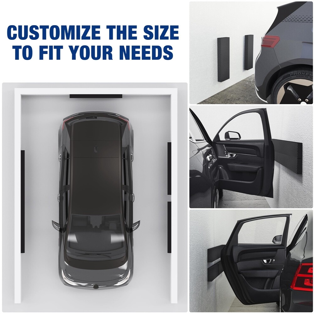 WORKPRO 2-Pack Garage Car Door Protector Garage Wall Protector for Protection US