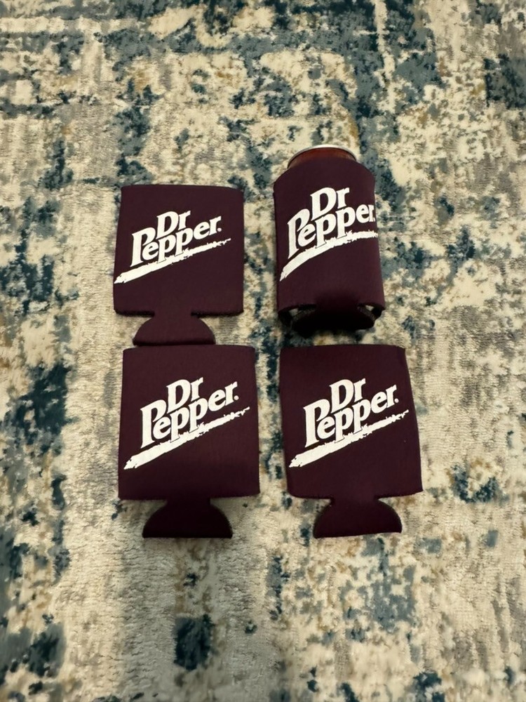 Dr. Pepper Coozie Koozie NEW 4 pack.