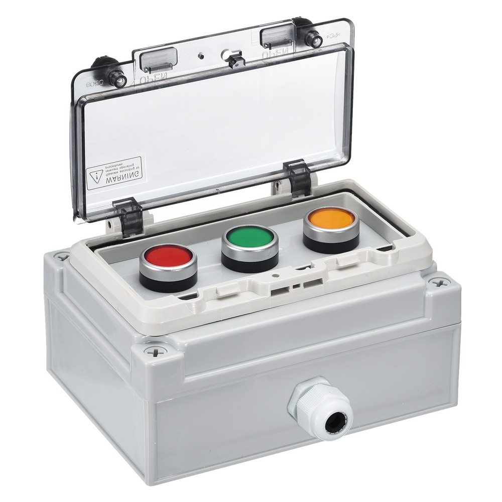 IP67 Push Button Box ABS Green Button Red Button Yellow Button