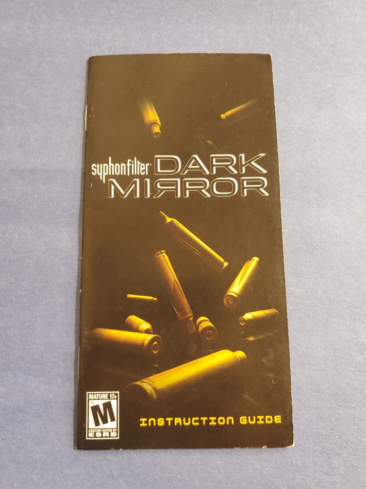 Syphon Filter Dark Mirror PSP Manual