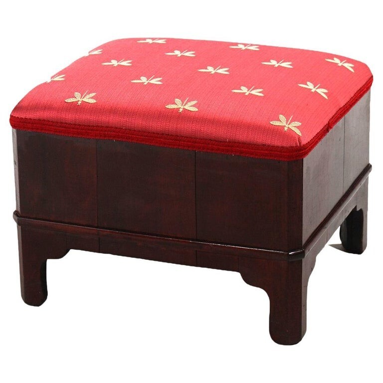 Classical American Empire Mahogany Stool C1840