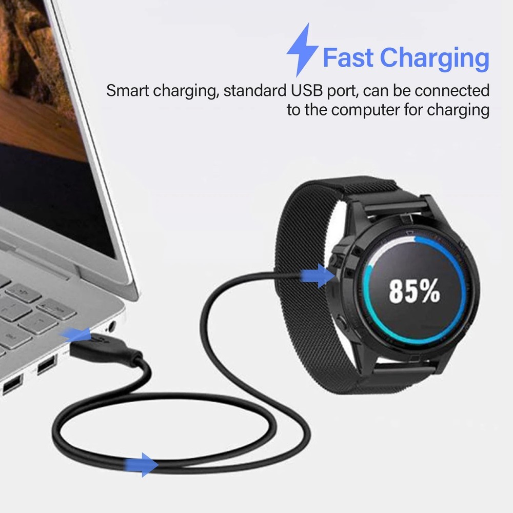 For Garmin Instinct Charger Replacement Charging Cable Cord USB