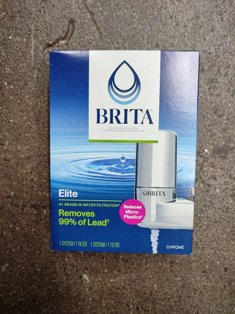 Brita 35618 On Tap Faucet Mount 1 Liter Water Chrome Filter System
