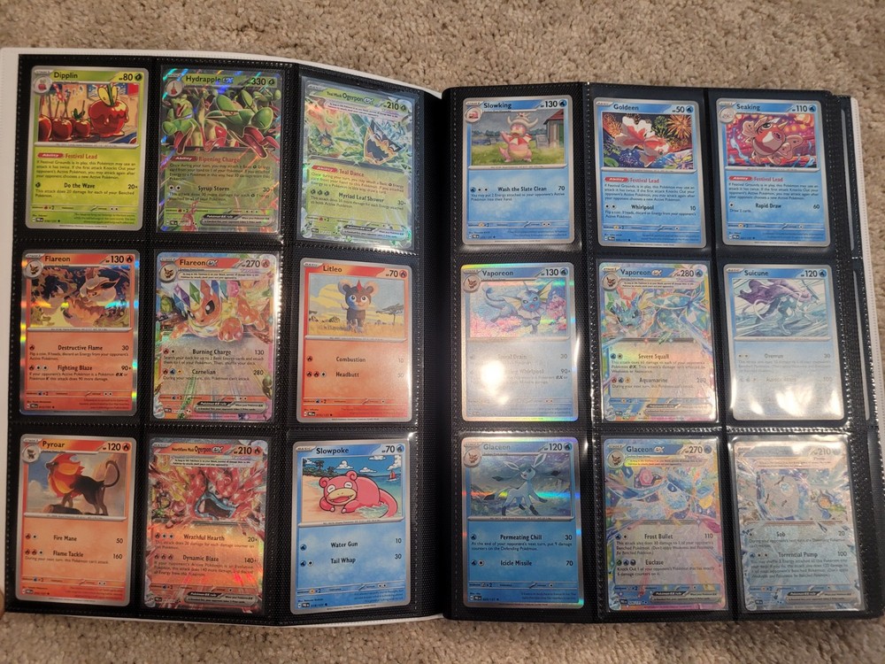 Prismatic Evolutions Complete Base Set (1-131) In Binder