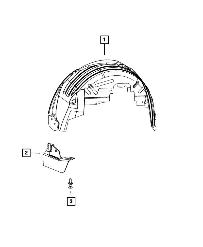 Genuine Mopar Deflector Panel Right 5178448AD