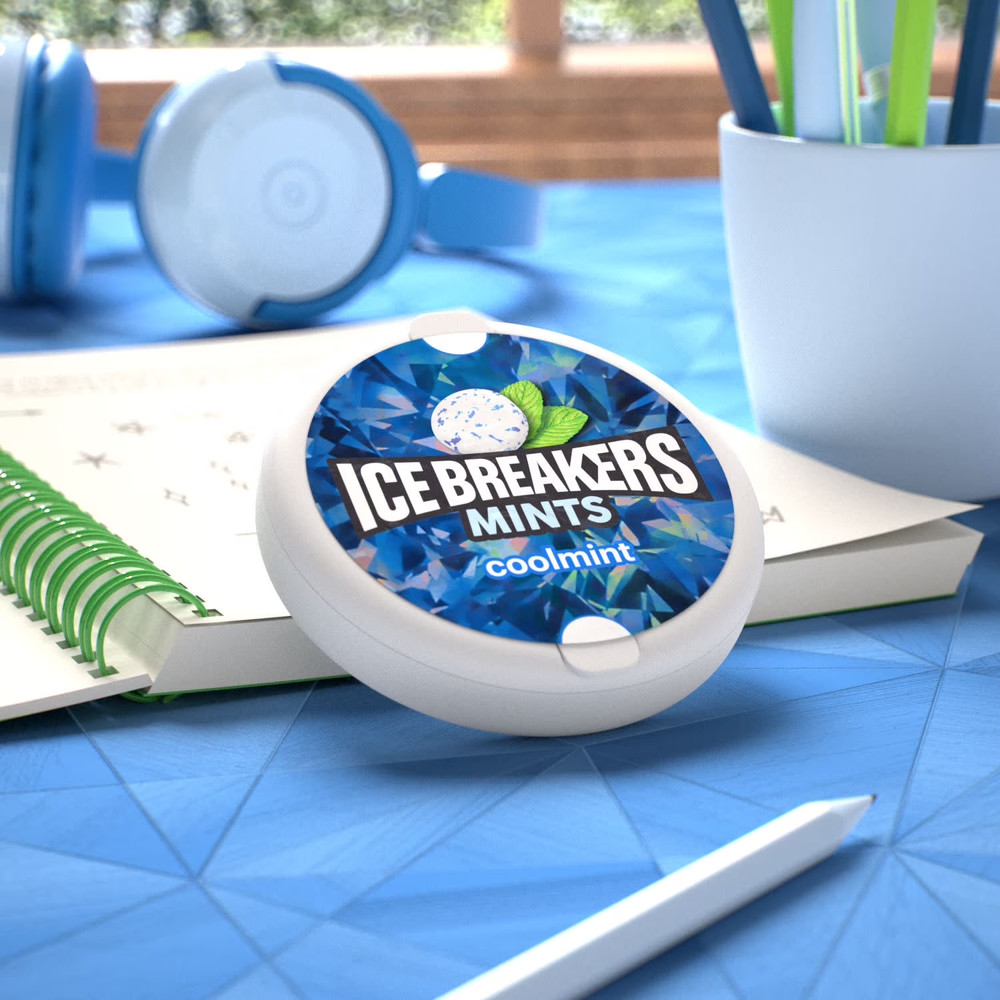 Ice Breakers Cool Mint Sugar Free Mints, Tin 1.5 ozFree Ship