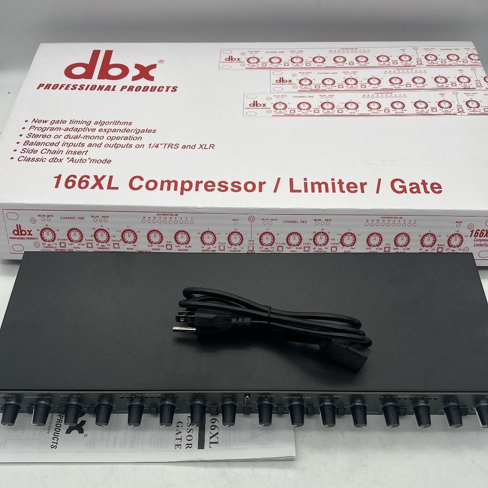 New US DBX 166XL Compressor Limiter/Gate Effects DSP Processor
