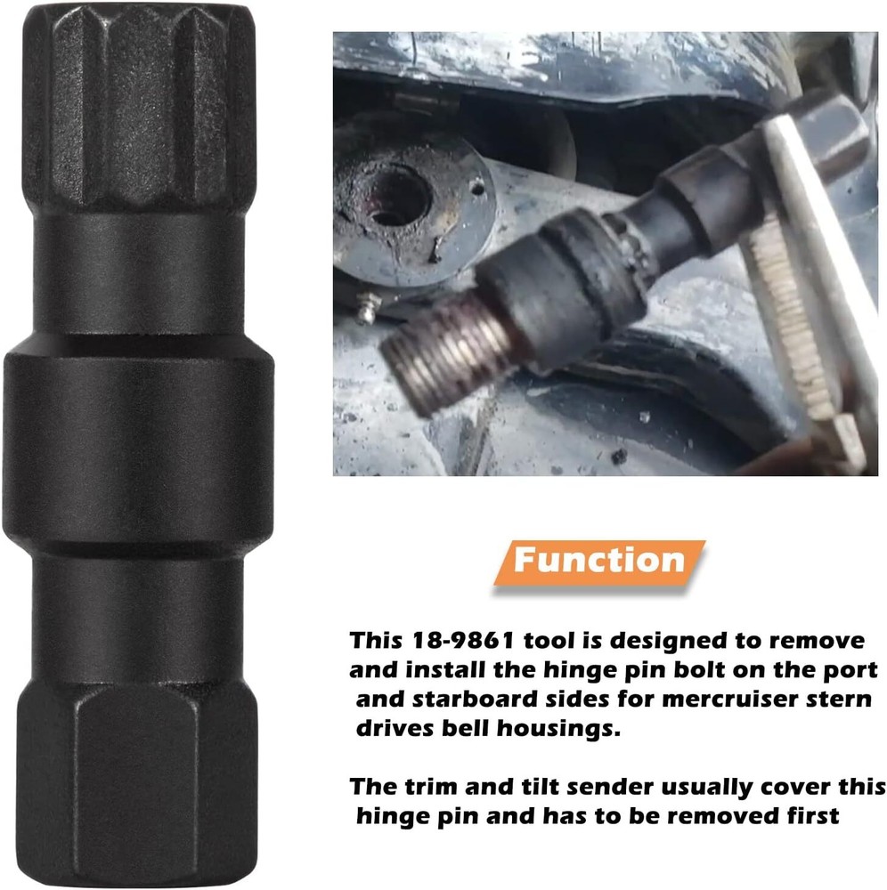 Gimbal Bearing Puller Remover Engine Alignment Hinge Pin Tool for Mercruiser