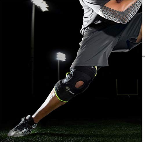 Bionic Knee Brace – Hinged, Adjustable Patella Support, Lateral / Large Black