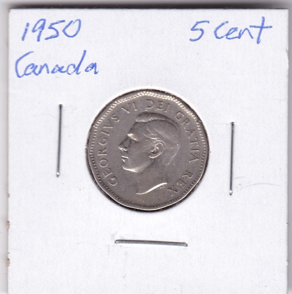 1950 Canada 5 Cent