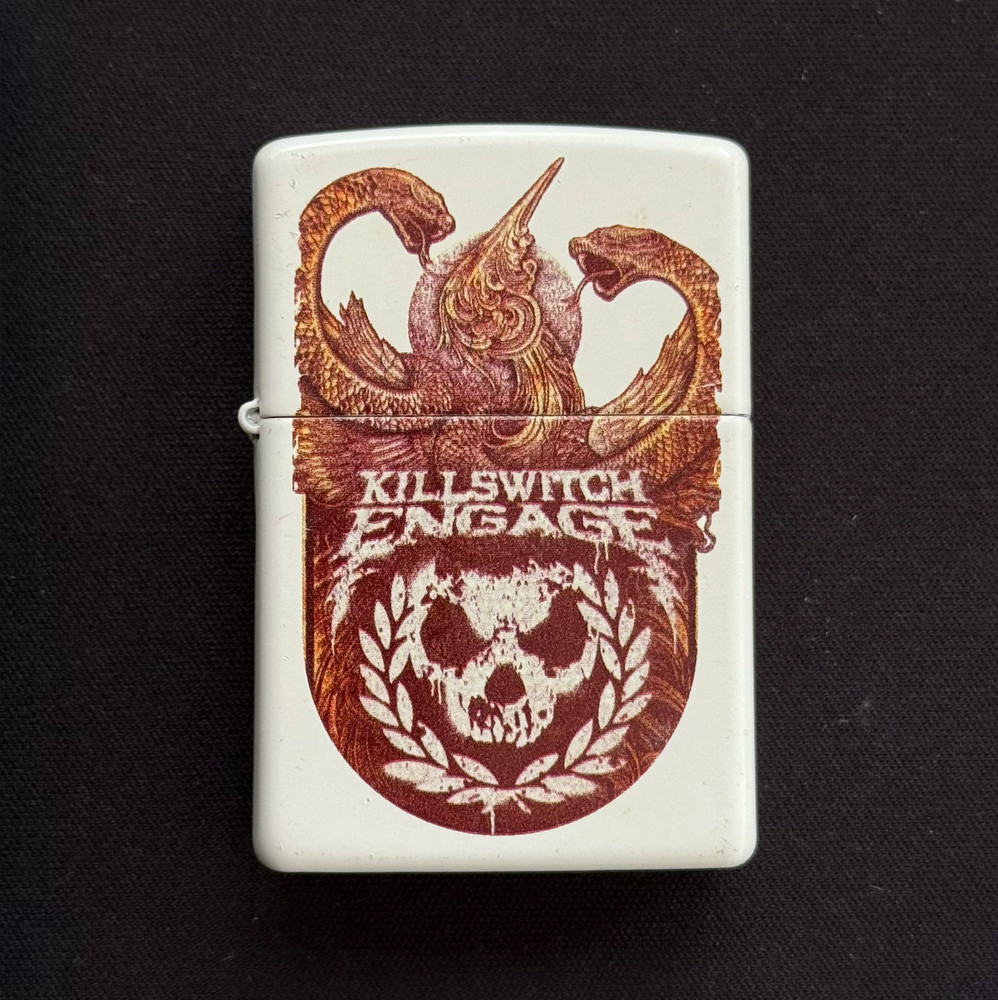 Killswitch Engage Zippo Lighter (2016, Incarnate-era) White w/ Incarnate Artwork