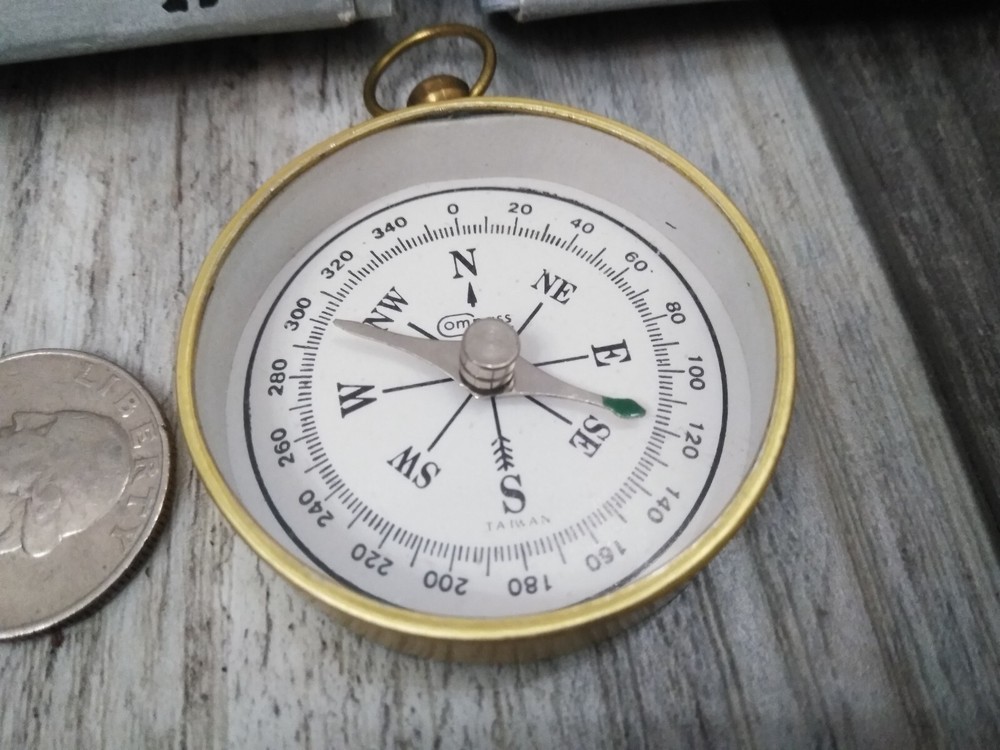 Retro style Compass For Marine, camping (2pk bundle)