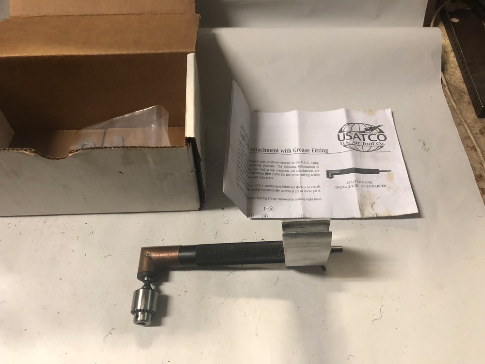 MACHINIST TOOLS MILL LATHE Machinist USATCO Angle Drill Attachment with Grease