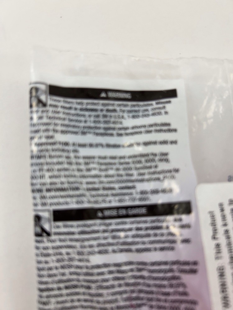 3M P100 Particulate Filter - 2091 - Standard Size - 2 Pack