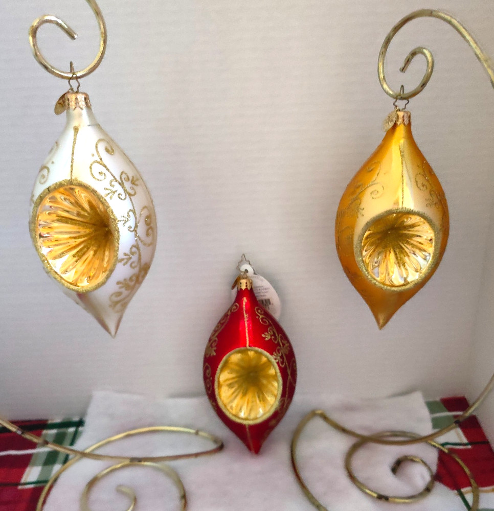 Christopher Radko Reflecta Trifecta Set of 3