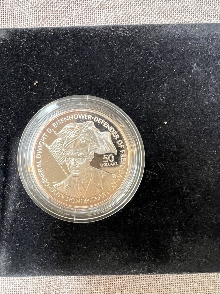 Commemorative 50 Dollar Coin Set Eisenhower Patton MacArthur Uncirculated