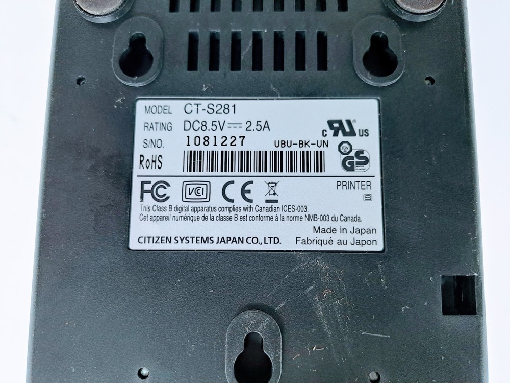Citizen CT-S281 Thermal POS Receipt Printer USB