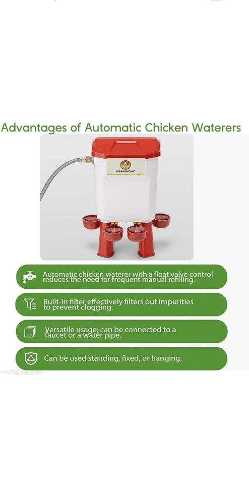 Automatic Chicken Waterer Large Chicken Waterer System