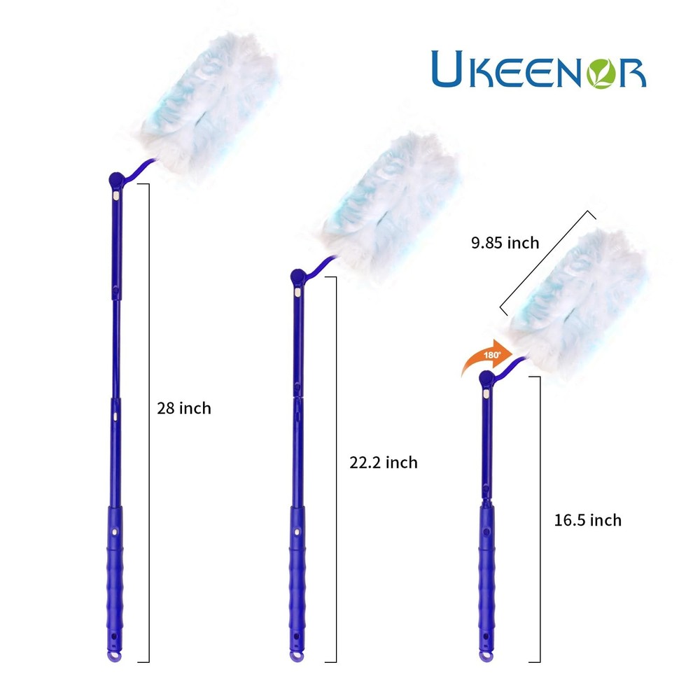 180° Dusters Multi Surface Duster Refills Kit Extender Handle (1 Long Handl