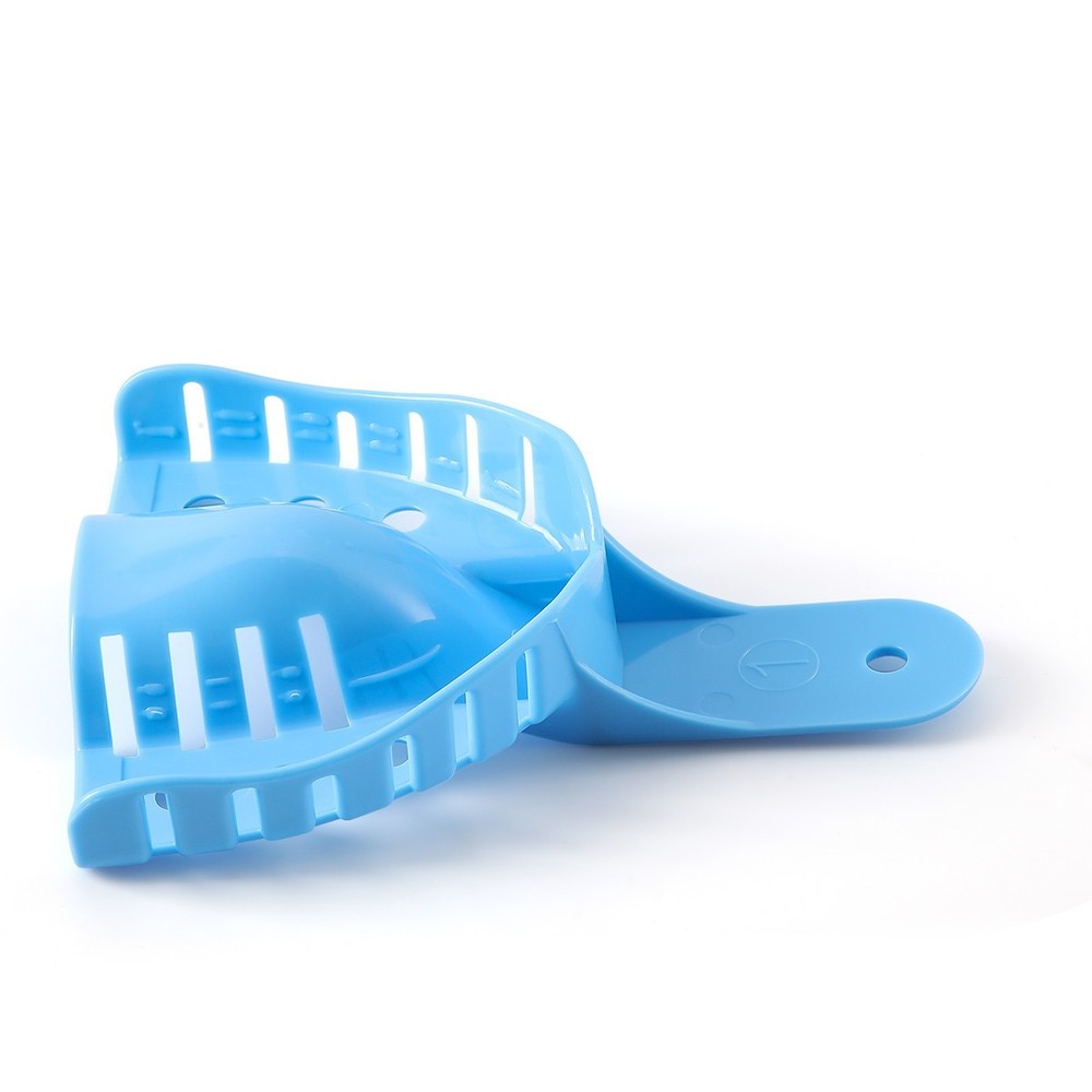 Dental Impression Trays Perforated Plastic Autoclavable Upper/Lower 12Pcs/Pack
