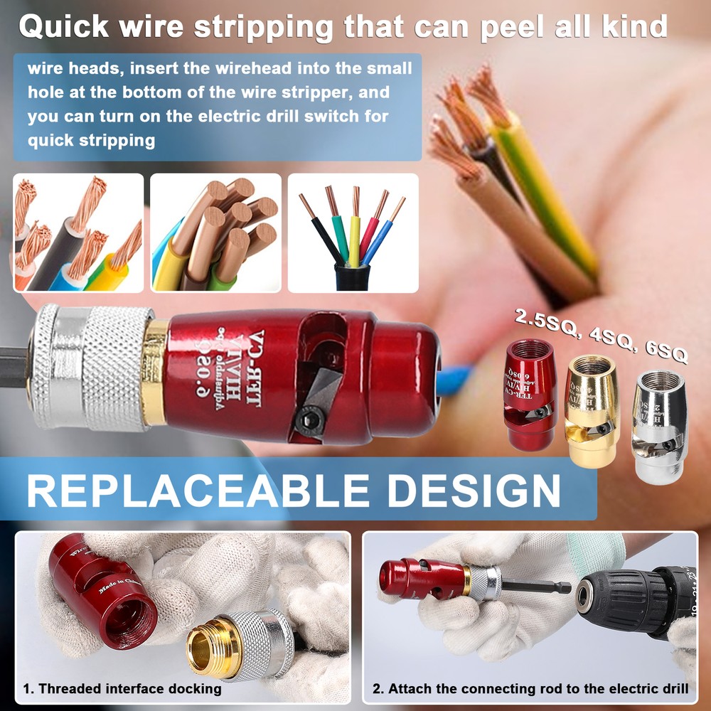 Alloy Electric Wire Stripper Cable Peeling Stripper Practical I4Q9