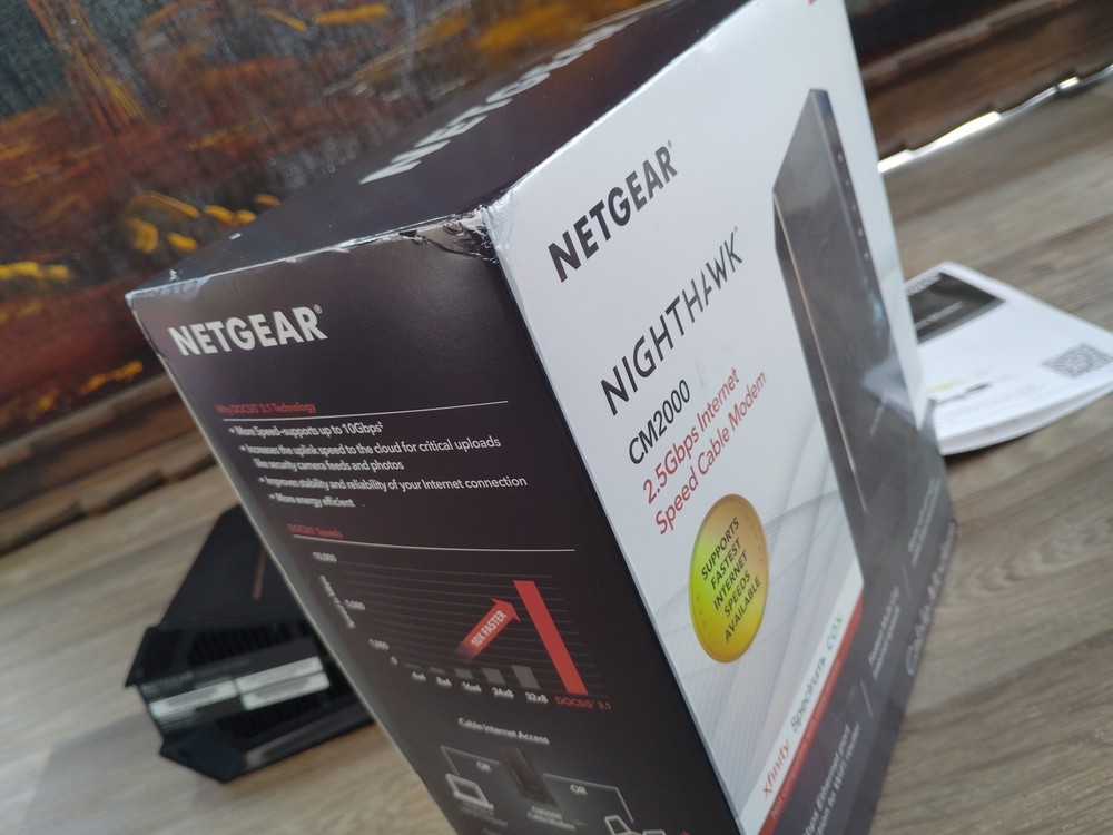 NETGEAR CM2000 Nighthawk DOCSIS 3.1 - 2.5 Gbps Internet Speed Cable Modem