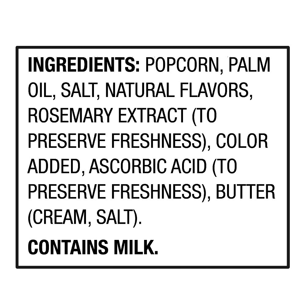 Extra Butter Flavored Microwave corn, 2.55 oz, 12 Count