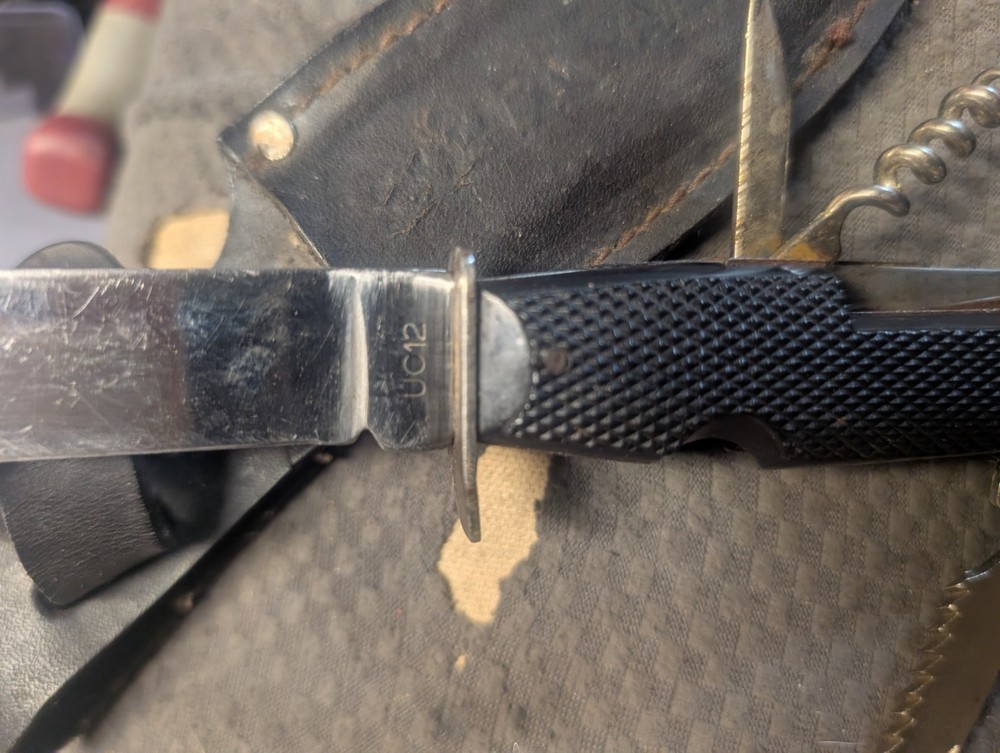 Vintage United Rostfrei UC12 German Fixed Blade Multitool