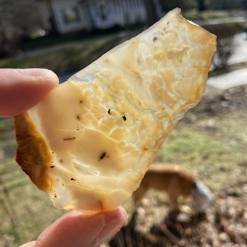 Brecciated Transparent Jasper Slab