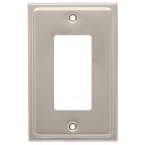 Country Fair Single Décor Wall Plate - Satin Nickel