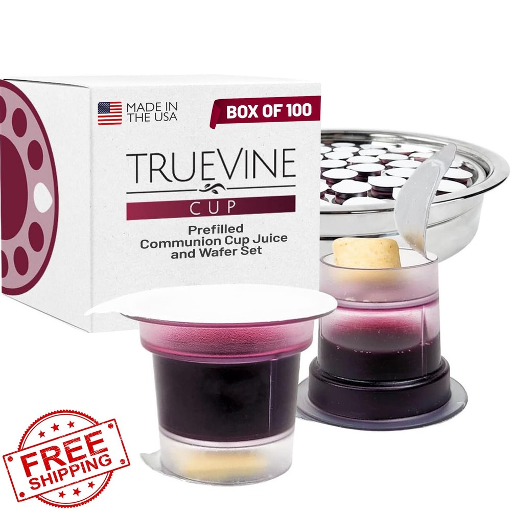 TrueVine Communion Cups Wafer Set 100ct