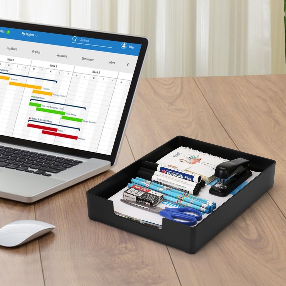 Letter-Size Paper Tray Organizer/Office Organizers/Rectangular Plastic Files/...