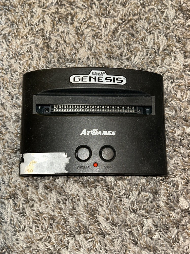 Sega Genesis Unit Only No Cords. Front Cover Missing
