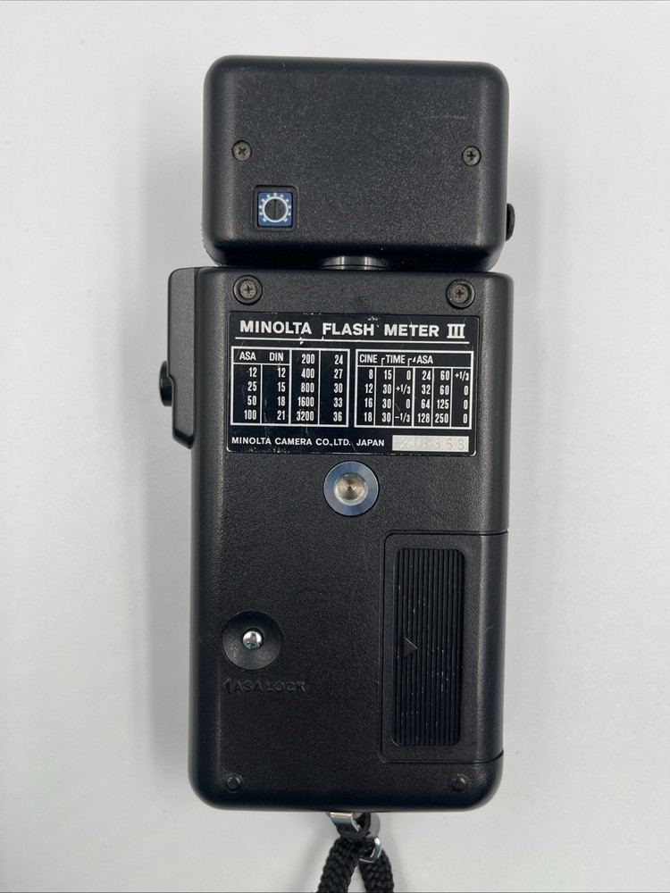 Minolta Flash Meter III w/ Spherical Diffuser (Ambient/Flash) - Untested