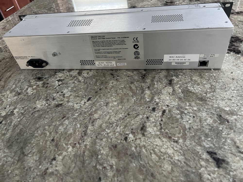 grass valley Paging Multi Bus Control Panel Encore PMB