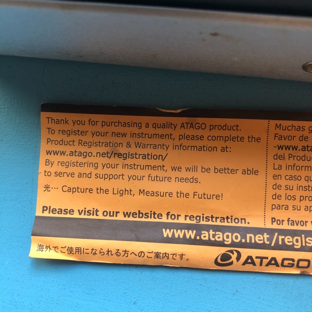 ATAGO Master Regractometer Master-T Automatic Temperature Compensation Function