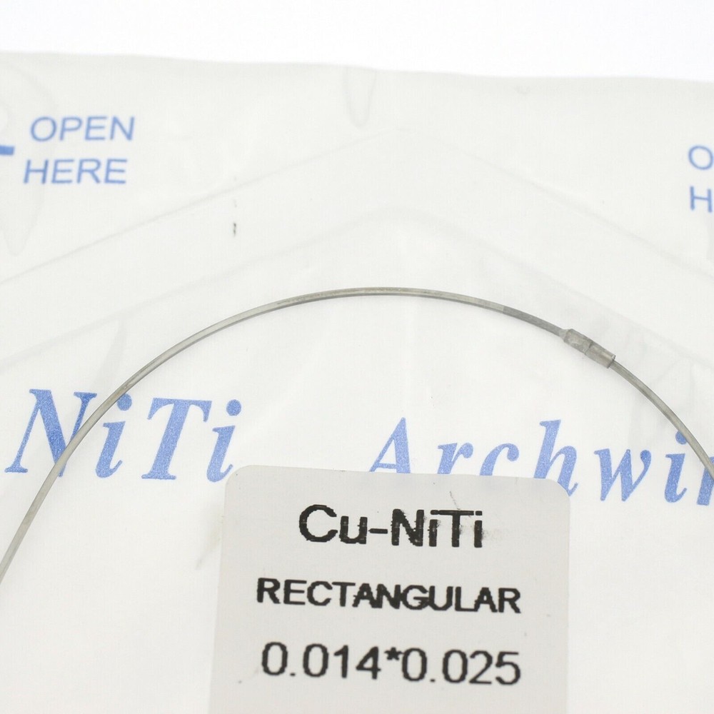 Dental Orthodontic Super Elastic Arch Wire Cu-NiTi Rectangular Stop Preformed