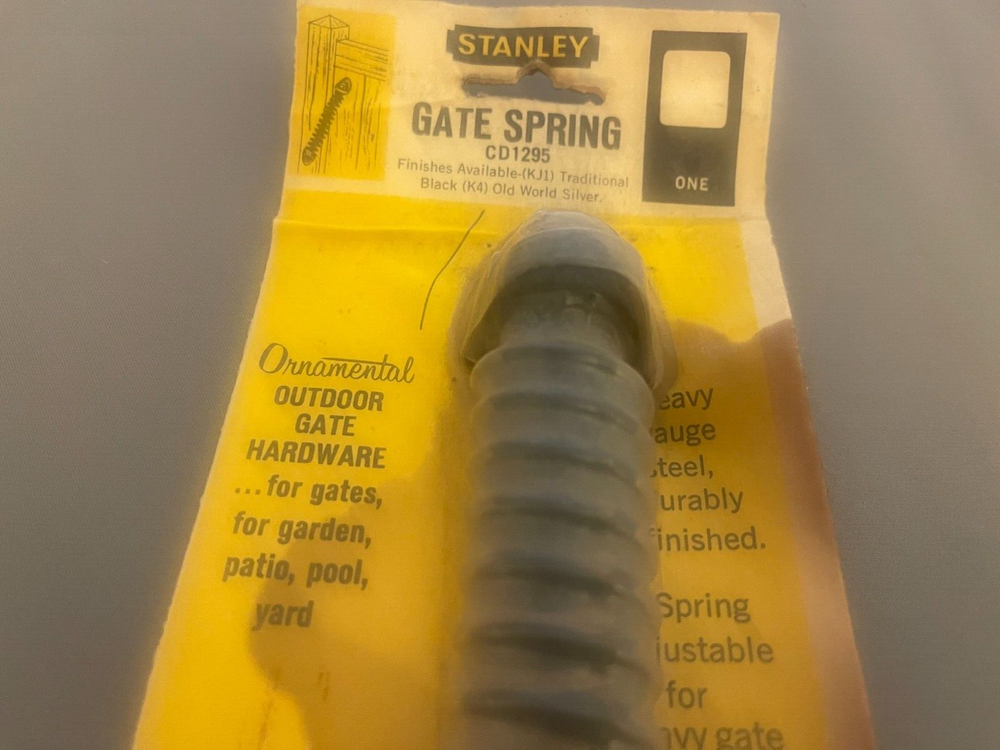 STANLEY GATE SPRING ORNAMENTAL , 11", BLACK #CD1295 NEW
