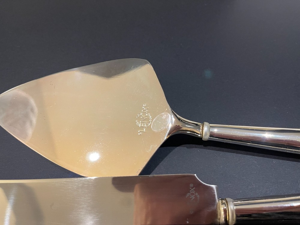 Lenox Forevermore 2-Piece Dessert Set / Wedding Cake Knife & Server Set