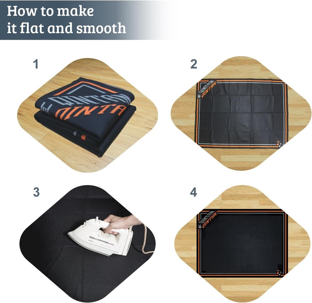 Drum Rug, Mat with 5'3" x 3'11" (Rectangular), Orange & Gray