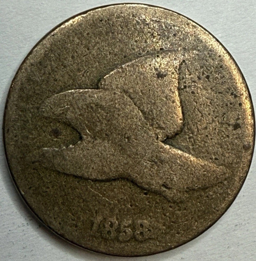 1858 - Flying Eagle Cent - Exact Coin Imaged #FLY42