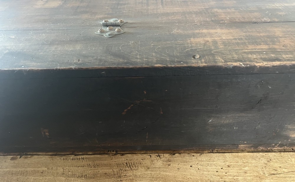 Unique Antique Handmade Solid Wood Utility Tool Box - 30”x11”x6”