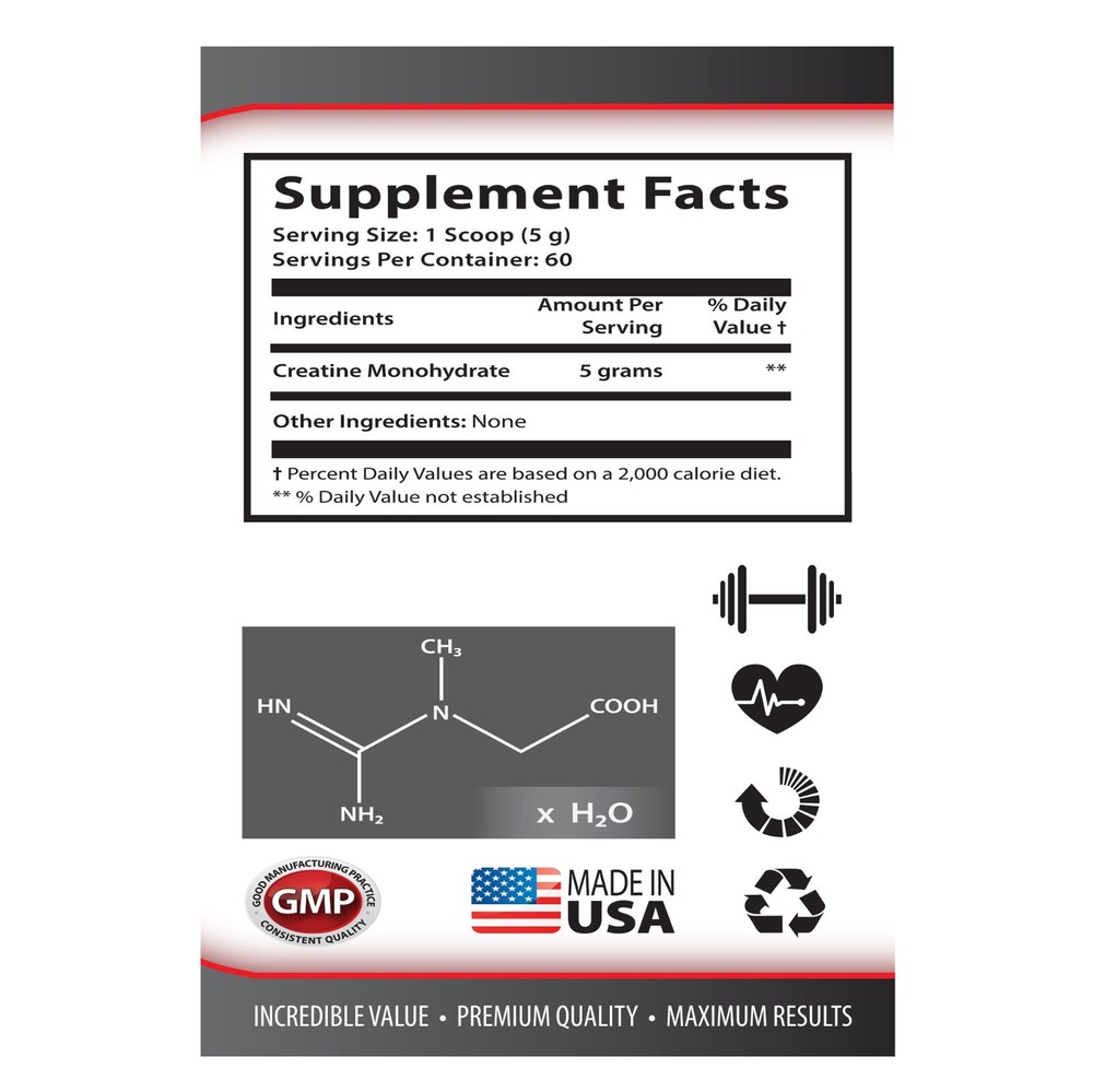 energy boost for men - MICRONIZED CREATINE 300G - brain development -- 2 CAN