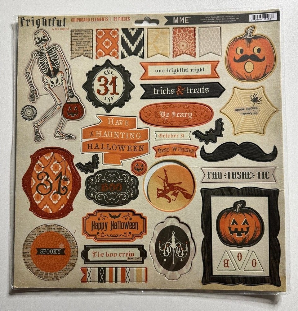 My Mind's Eye 12 x 12 Chipboard Elements-Variations Available-You Choose