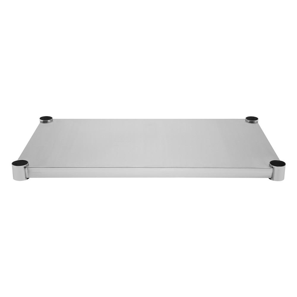 Stainless Steel Rectangular Shelf for Work Table, Adjustable 220 lbs Capacity