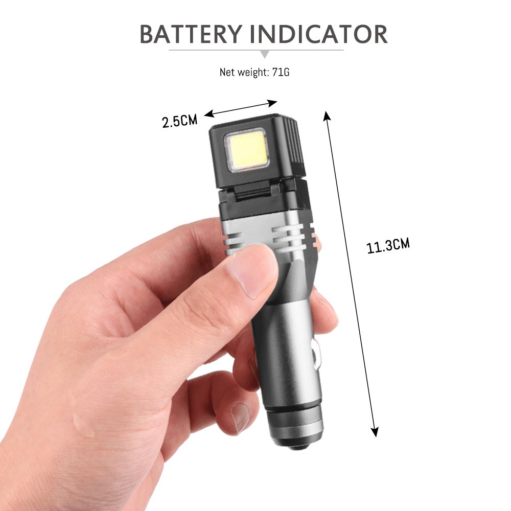 Portable XPG LED Car Cigarette Flashlight Rechargeable Mini Torch Light