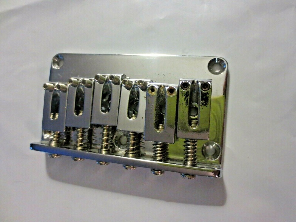 Guitar Hardtail Bridge- 6 string- chrome- item ht903
